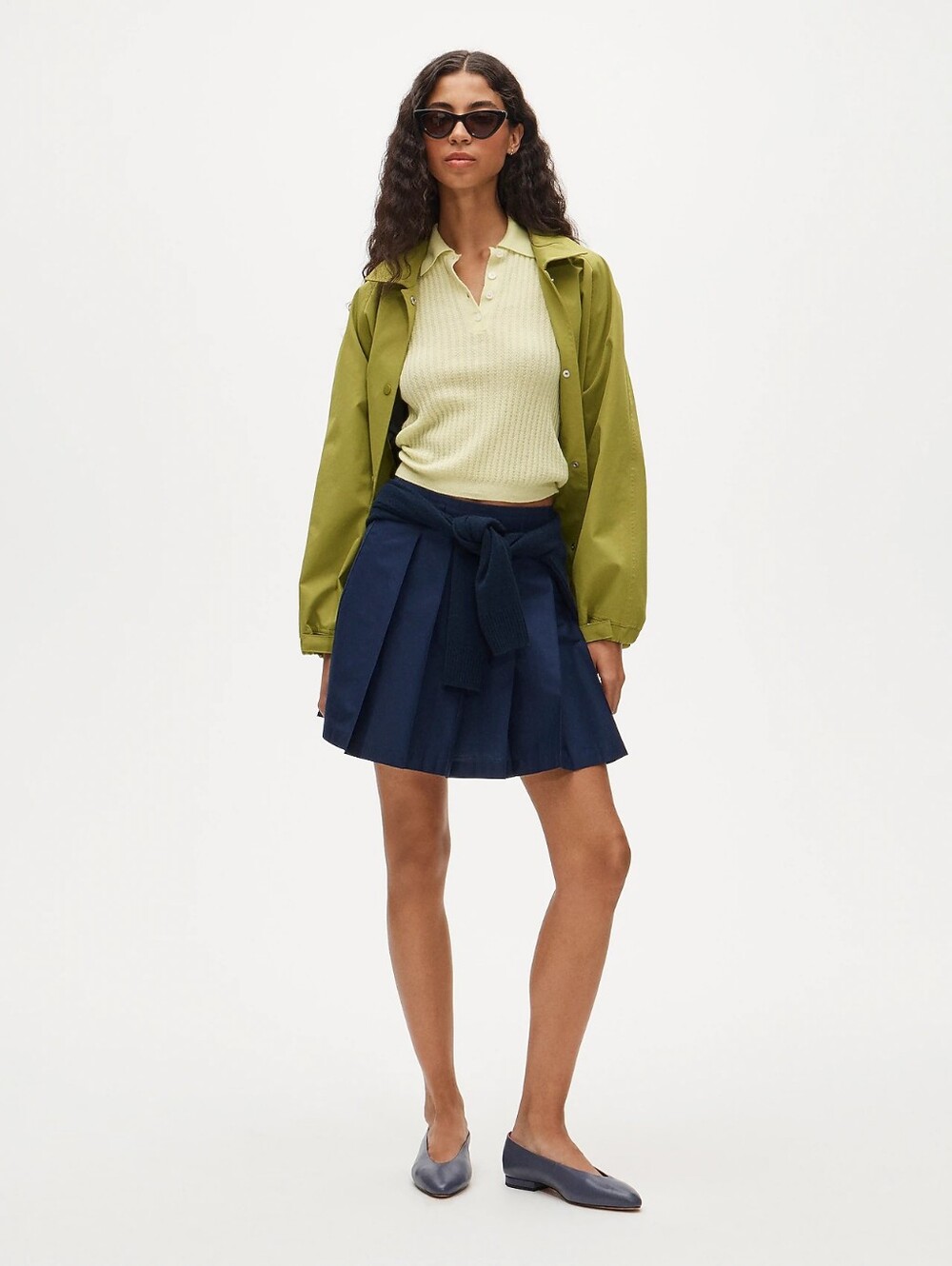 NWT Pleated prep mini skirt